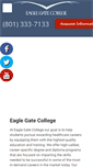 Mobile Screenshot of eaglegatecollege.edu
