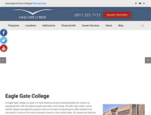 Tablet Screenshot of eaglegatecollege.edu